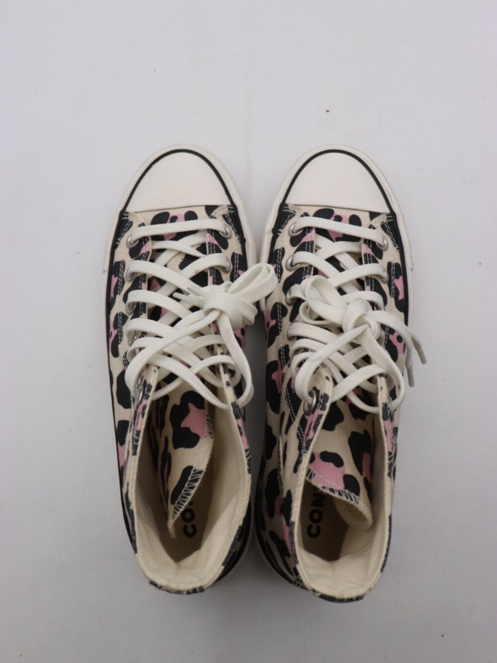 Converse Chuck Taylor All Star Lift High Women's 8.5 Platform Sneaker Leopard - Picture 7 of 9